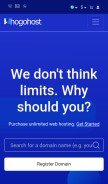 How whogohost.com looks like on a mobile device such as an iPhone.