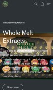 How wholemeltextracts.company.site looks like on a mobile device such as an iPhone.