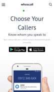 How whoscall.com looks like on a mobile device such as an iPhone.