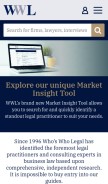 How whoswholegal.com looks like on a mobile device such as an iPhone.