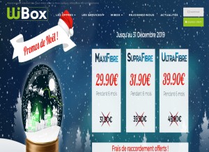 How wibox.fr looks like on a tablet such as an iPad.
