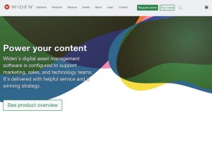 How widen.com looks like on a tablet such as an iPad.