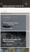 How wideopenspaces.com looks like on a mobile device such as an iPhone.