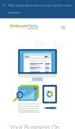 How widescale.com looks like on a mobile device such as an iPhone.