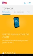 How wifi.sncf looks like on a mobile device such as an iPhone.