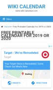 How wiki-calendar.com looks like on a mobile device such as an iPhone.