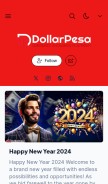 How wiki.dollarpesa.com looks like on a mobile device such as an iPhone.