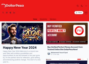 How wiki.dollarpesa.com looks like on a tablet such as an iPad.