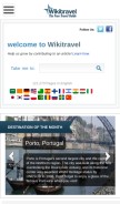 How wikitravel.org looks like on a mobile device such as an iPhone.