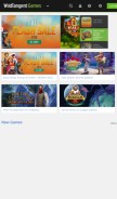 How wildtangent.com looks like on a mobile device such as an iPhone.