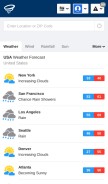 How willyweather.com looks like on a mobile device such as an iPhone.