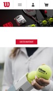 How wilson.com looks like on a mobile device such as an iPhone.