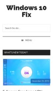 How win10fix.com looks like on a mobile device such as an iPhone.