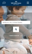How windermere.com looks like on a mobile device such as an iPhone.