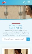 How windex.com looks like on a mobile device such as an iPhone.