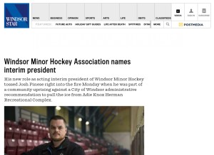 How windsorstar.com looks like on a tablet such as an iPad.