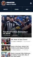 How windycitygridiron.com looks like on a mobile device such as an iPhone.