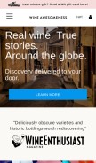 How wineawesomeness.com looks like on a mobile device such as an iPhone.