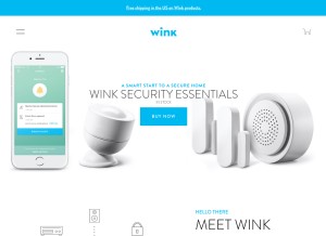 How wink.com looks like on a tablet such as an iPad.