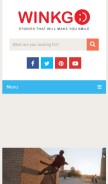 How winkgo.com looks like on a mobile device such as an iPhone.