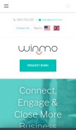 How winmo.com looks like on a mobile device such as an iPhone.