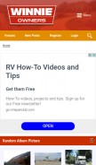 How winnieowners.com looks like on a mobile device such as an iPhone.
