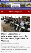 How winonadailynews.com looks like on a mobile device such as an iPhone.