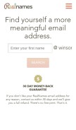 How winsor.com looks like on a mobile device such as an iPhone.