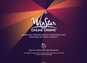 How winstar.com looks like on a tablet such as an iPad.