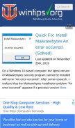 How wintips.org looks like on a mobile device such as an iPhone.