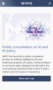 How wipo.int looks like on a mobile device such as an iPhone.