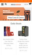 How wirelessemporium.com looks like on a mobile device such as an iPhone.