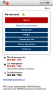 How wisconsinpublicservice.com looks like on a mobile device such as an iPhone.