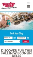 How wisdells.com looks like on a mobile device such as an iPhone.