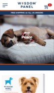 How wisdompanel.com looks like on a mobile device such as an iPhone.