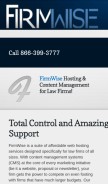 How wiseadmin.net looks like on a mobile device such as an iPhone.