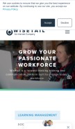 How wisetail.com looks like on a mobile device such as an iPhone.