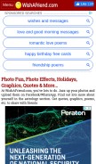 How wishafriend.com looks like on a mobile device such as an iPhone.