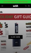 How wishatl.com looks like on a mobile device such as an iPhone.