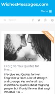 How wishesmessages.com looks like on a mobile device such as an iPhone.