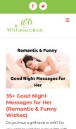 How wishesocean.com looks like on a mobile device such as an iPhone.