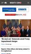 How wishtv.com looks like on a mobile device such as an iPhone.