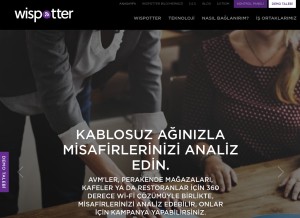 How wispotter.com looks like on a tablet such as an iPad.