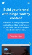 How wistia.com looks like on a mobile device such as an iPhone.