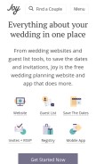 How withjoy.com looks like on a mobile device such as an iPhone.