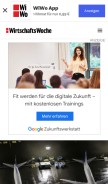 How wiwo.de looks like on a mobile device such as an iPhone.