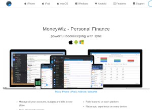 How wiz.money looks like on a tablet such as an iPad.