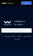 How wizdom.ai looks like on a mobile device such as an iPhone.