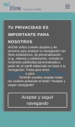 How wizink.es looks like on a mobile device such as an iPhone.