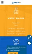How wizja.net looks like on a mobile device such as an iPhone.